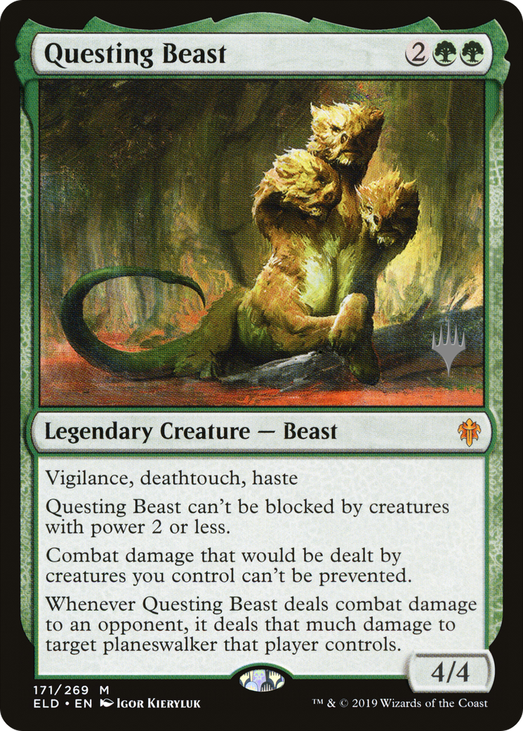 Questing Beast (PPELD-171P) - Throne of Eldraine Promos Foil