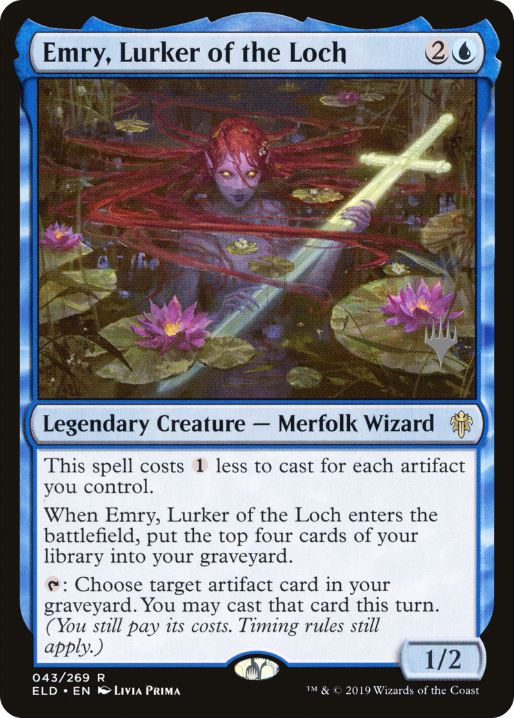 Emry, Lurker of the Loch (PPELD-43P) - Throne of Eldraine Promos Foil