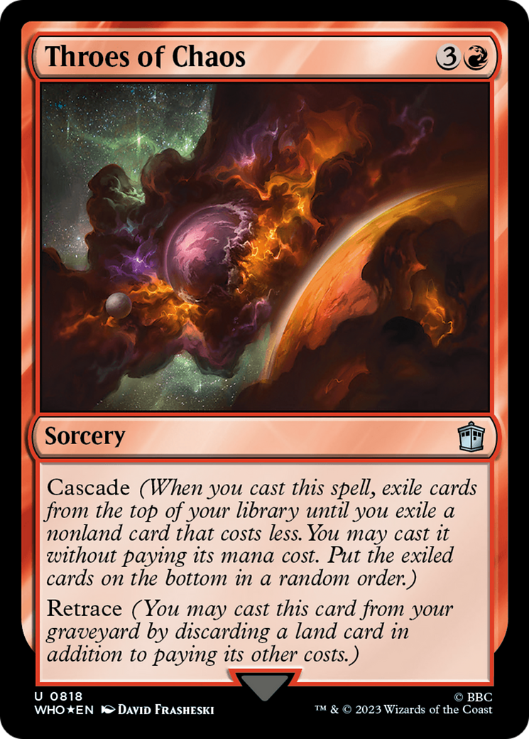 Throes of Chaos (WHO-818) - Doctor Who Foil