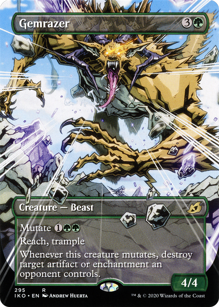 Gemrazer (IKO-295) - Ikoria: Lair of Behemoths: (Showcase) (Borderless)