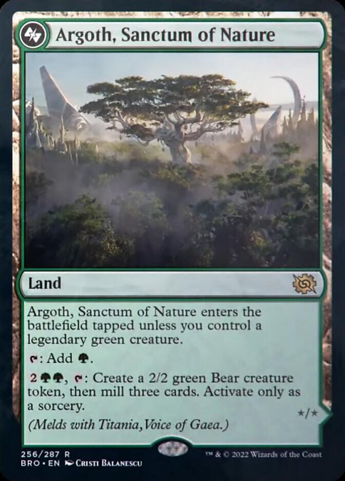 Argoth, Sanctum of Nature (BRO-256) - The Brothers' War Foil