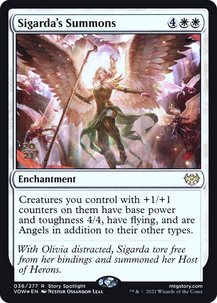 Sigarda's Summons (PRE-36S) - Innistrad: Crimson Vow Promos Foil