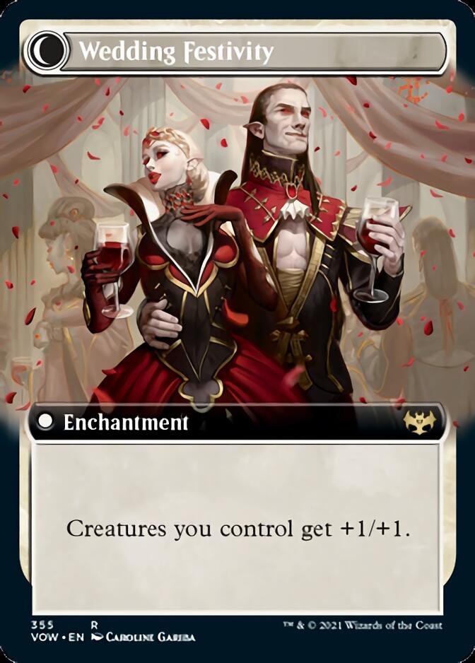 Wedding Announcement // Wedding Festivity (VOW-355) - Innistrad: Crimson Vow: (Extended Art, Double Faced Transform) Foil