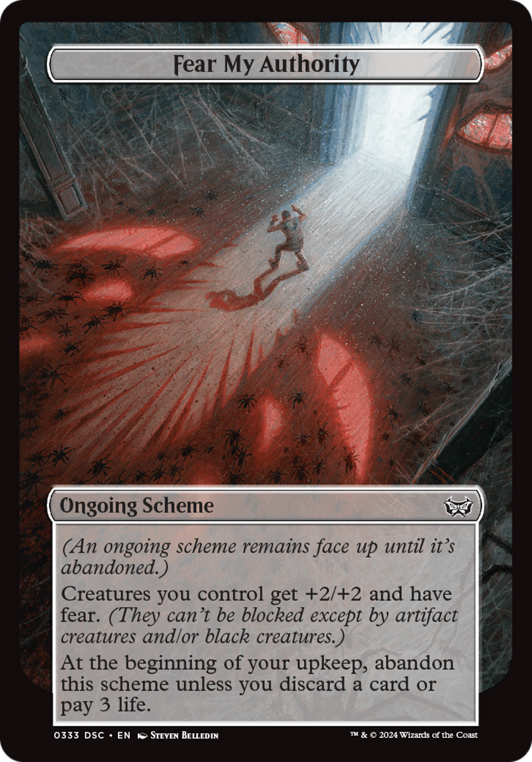 Fear My Authority (A:DSC-333) - Duskmourn: House of Horror Commander