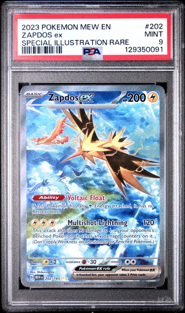 Zapdos ex 151 202/165 PSA 9