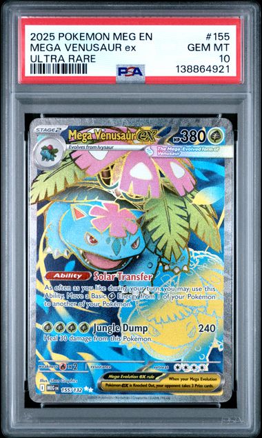 Mega Venusaur ex Mega Evolution 155/132 PSA 10