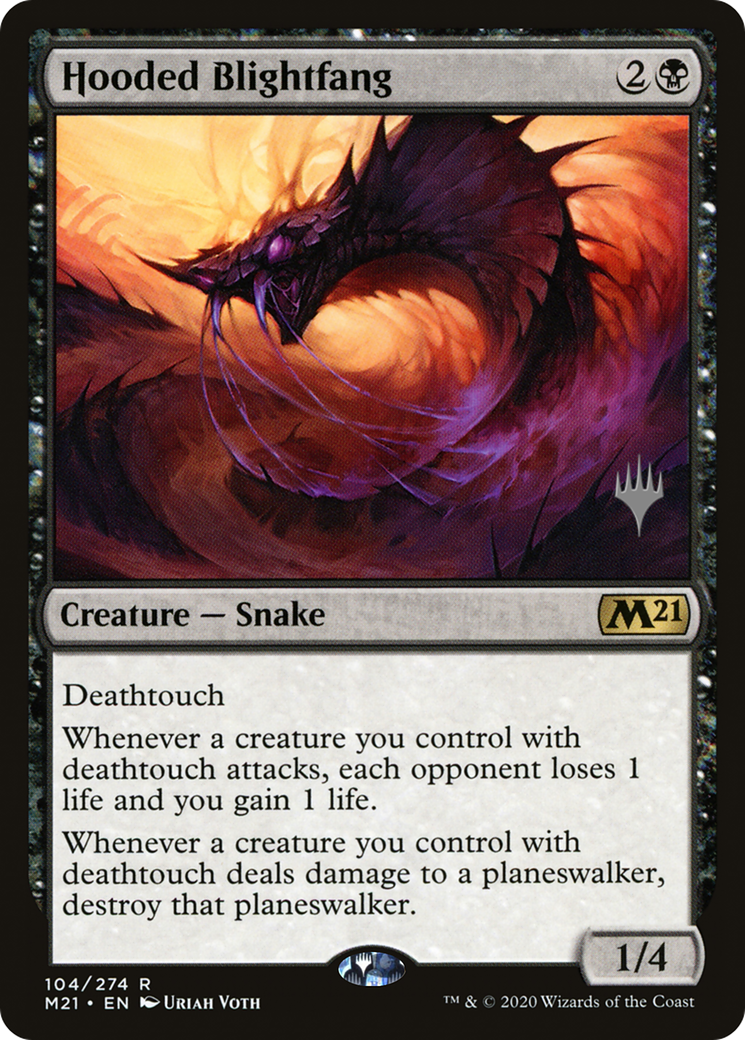 Hooded Blightfang (PPM21-104P) - Core Set 2021 Promos Foil