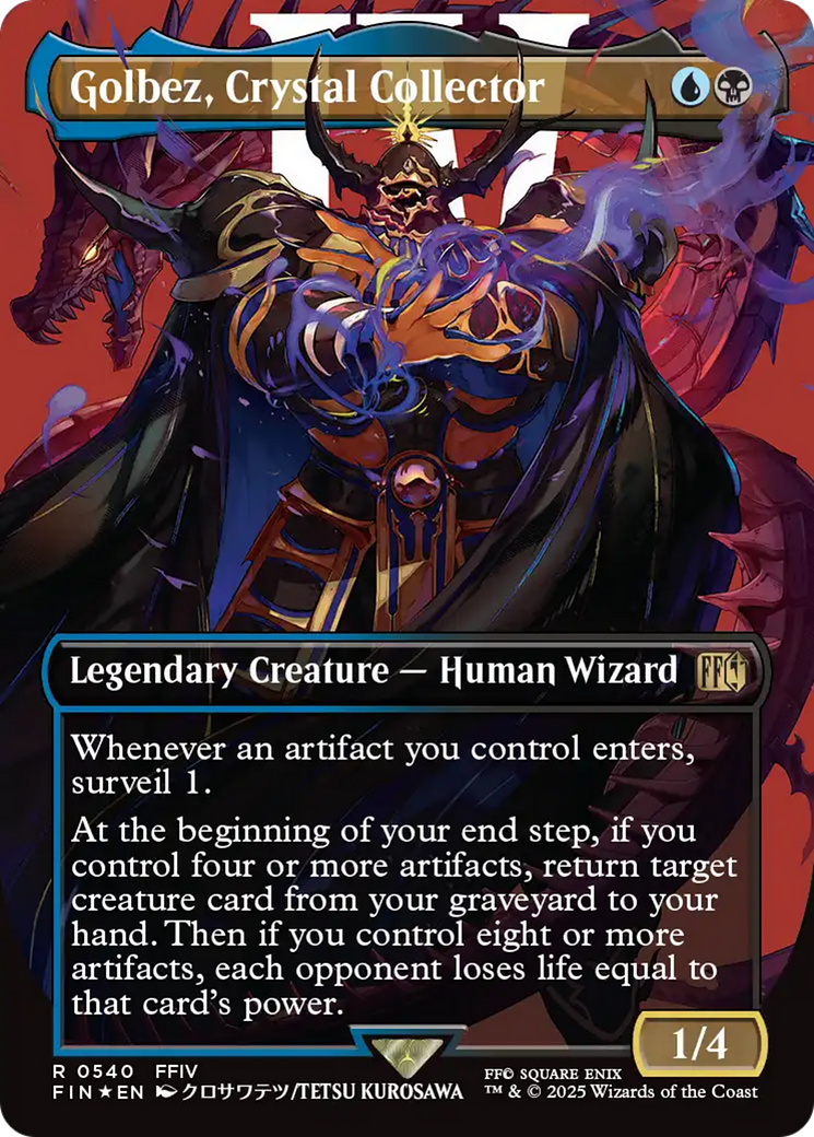 Golbez, Crystal Collector (FIN-540) - FINAL FANTASY (Borderless) Foil