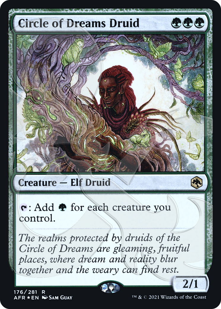 Circle of Dreams Druid (AFR&-176A) - Adventures in the Forgotten Realms Promos Foil