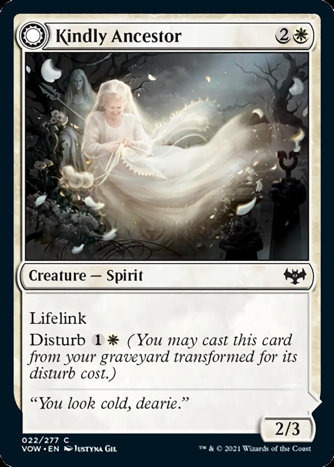 Kindly Ancestor // Ancestor's Embrace (VOW-022) - Innistrad: Crimson Vow: (Double Faced Transform) Foil