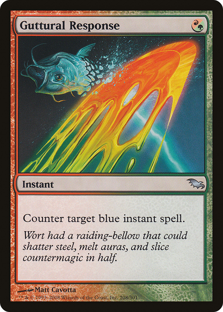 Guttural Response (SHM-208) - Shadowmoor Foil