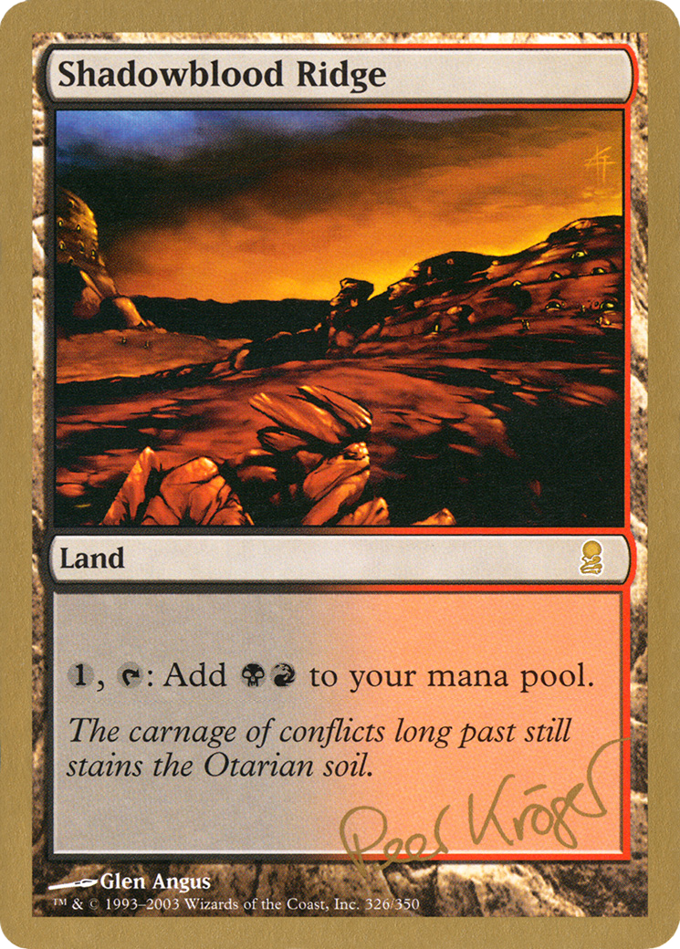 Shadowblood Ridge (WCD-PK326) - World Championship Decks 2003