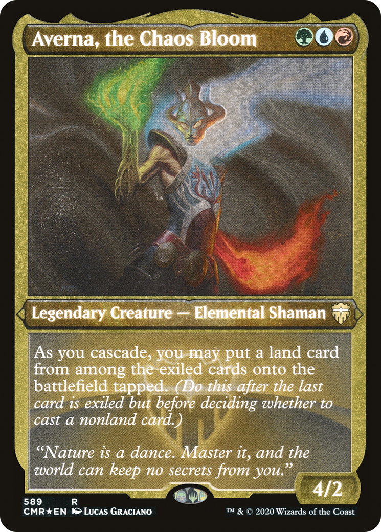 Averna, the Chaos Bloom (CMR-589) - Commander Legends Foil