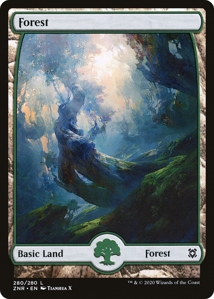 Forest (ZNR-280) - Zendikar Rising: (Full Art) Foil