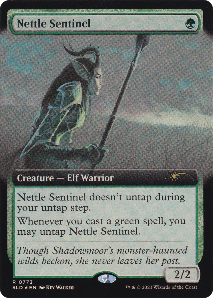 Nettle Sentinel (SLD-773) - Secret Lair Drop: (Extended Art) Foil