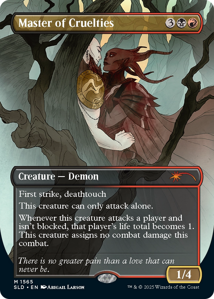 Master of Cruelties (SLD-1565) - Secret Lair Drop (Borderless) Foil