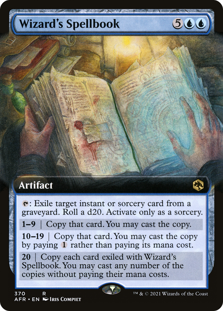 Wizard's Spellbook (AFR-370) - Adventures in the Forgotten Realms: (Extended Art) Foil