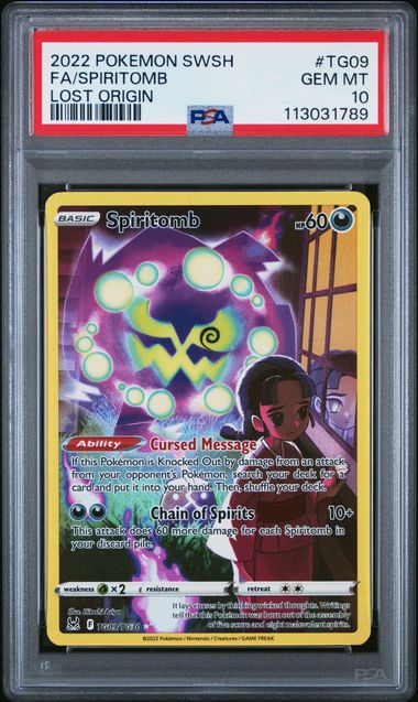 Spiritomb Lost Origin TG09/TG30 PSA 10