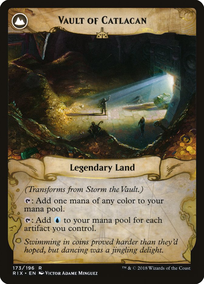 Storm the Vault // Vault of Catlacan (RIX-173) - Rivals of Ixalan: (compasslanddfc) Foil