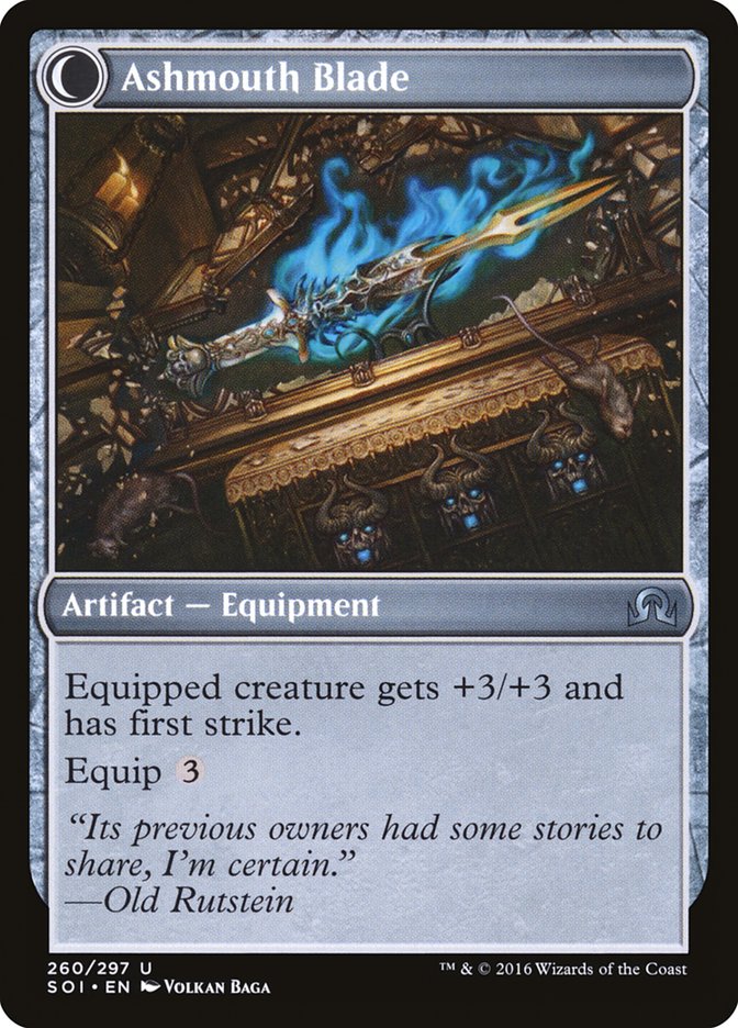 Neglected Heirloom // Ashmouth Blade (SOI-260) - Shadows over Innistrad: (Double Faced Transform) Foil