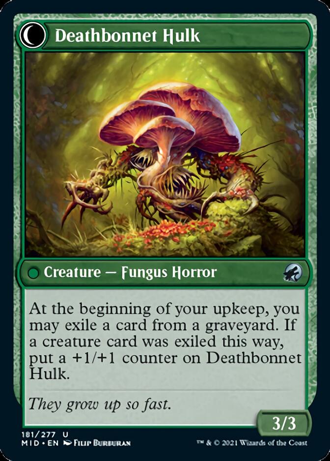 Deathbonnet Sprout // Deathbonnet Hulk (MID-181) - Innistrad: Midnight Hunt: (Double Faced Transform) Foil
