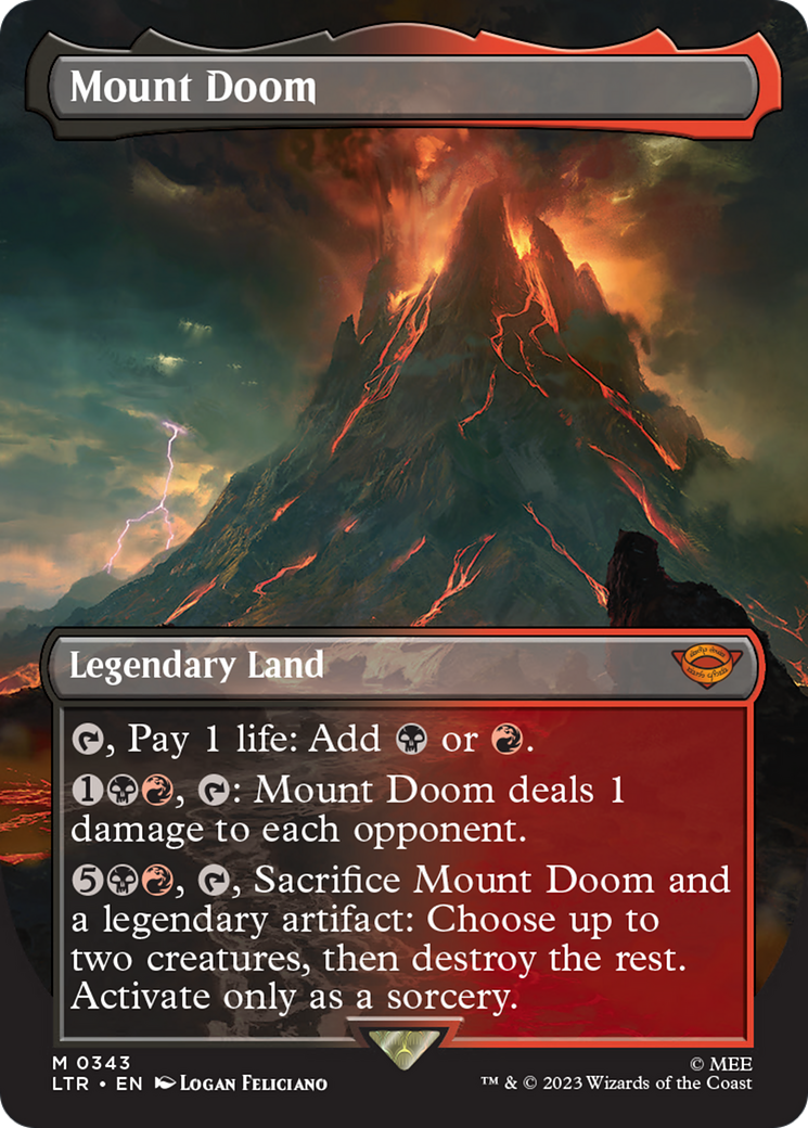 Mount Doom (LTR-343) - The Lord of the Rings: Tales of Middle-earth (Borderless) Foil