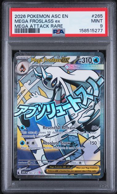 Mega Frosslass EX Mega Attack Rare Ascended heroes 265/217 PSA 9