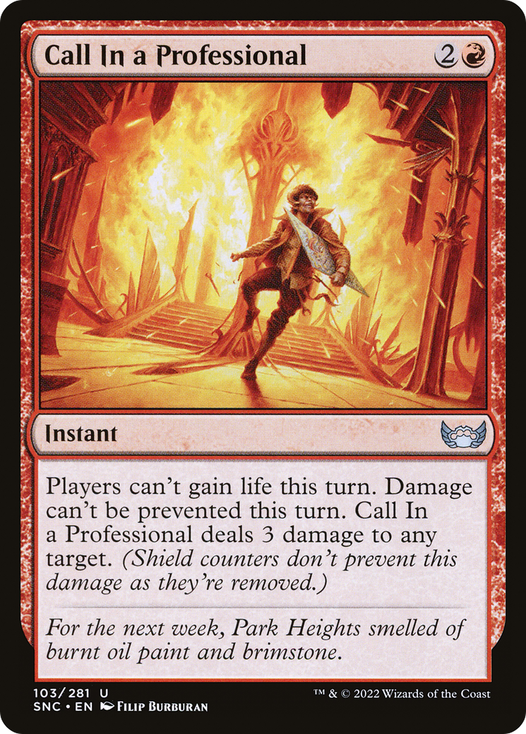 Call In a Professional (SNC-103) - Streets of New Capenna Foil