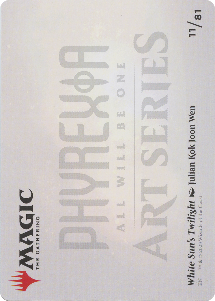 White Sun's Twilight // White Sun's Twilight (AONE-011) - Phyrexia: All Will Be One Art Series (Borderless)