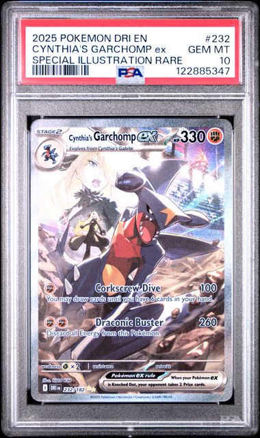 Cynthia's Garchomp ex Destined Rivals 232/182 PSA 10