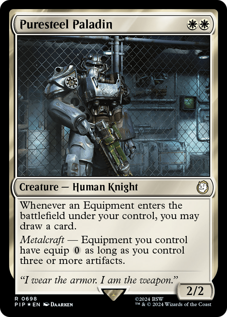 Puresteel Paladin (PIP-698) - Fallout Foil