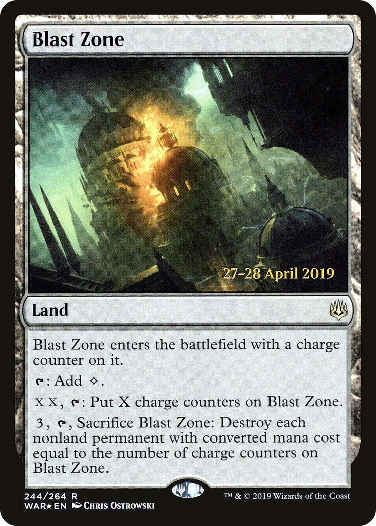 Blast Zone (PRE-244S) - War of the Spark Promos Foil