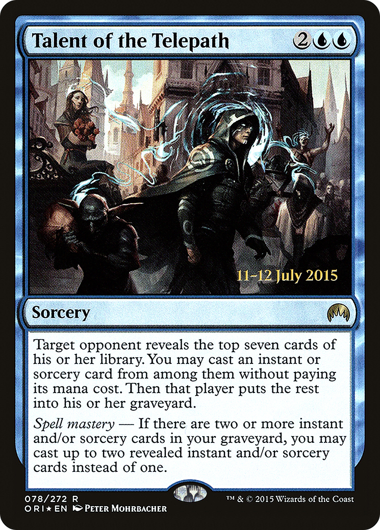 Talent of the Telepath (PRE-78S) - Magic Origins Promos Foil
