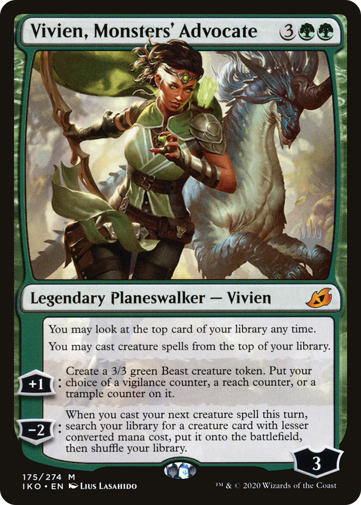 Vivien, Monsters' Advocate (PPIKO-175P) - Ikoria: Lair of Behemoths Promos