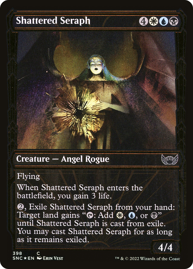 Shattered Seraph (SNC-398) - Streets of New Capenna: (Showcase) Foil