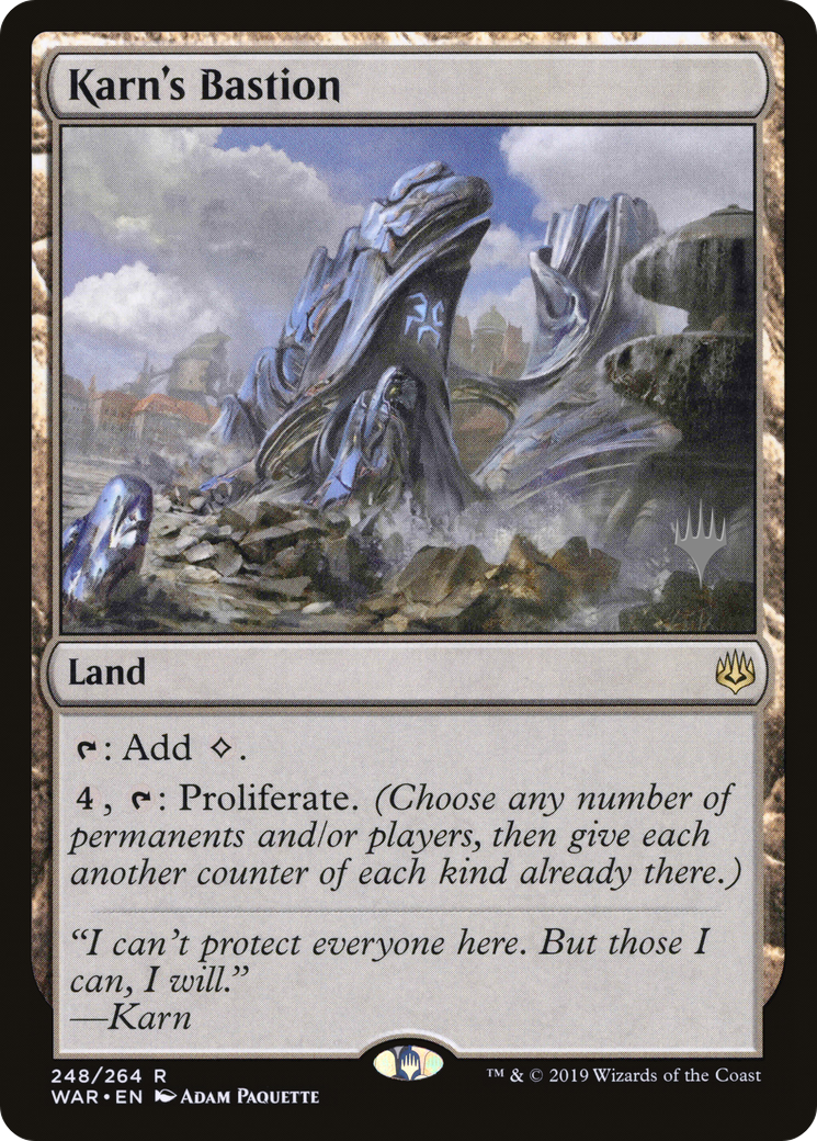 Karn's Bastion (PPELD-248P) - War of the Spark Promos