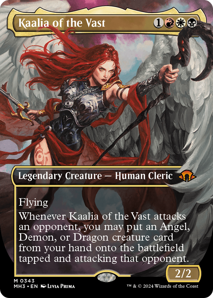 Kaalia of the Vast (Borderless) (0343) (MH3-343) - Modern Horizons 3 (Borderless) Foil