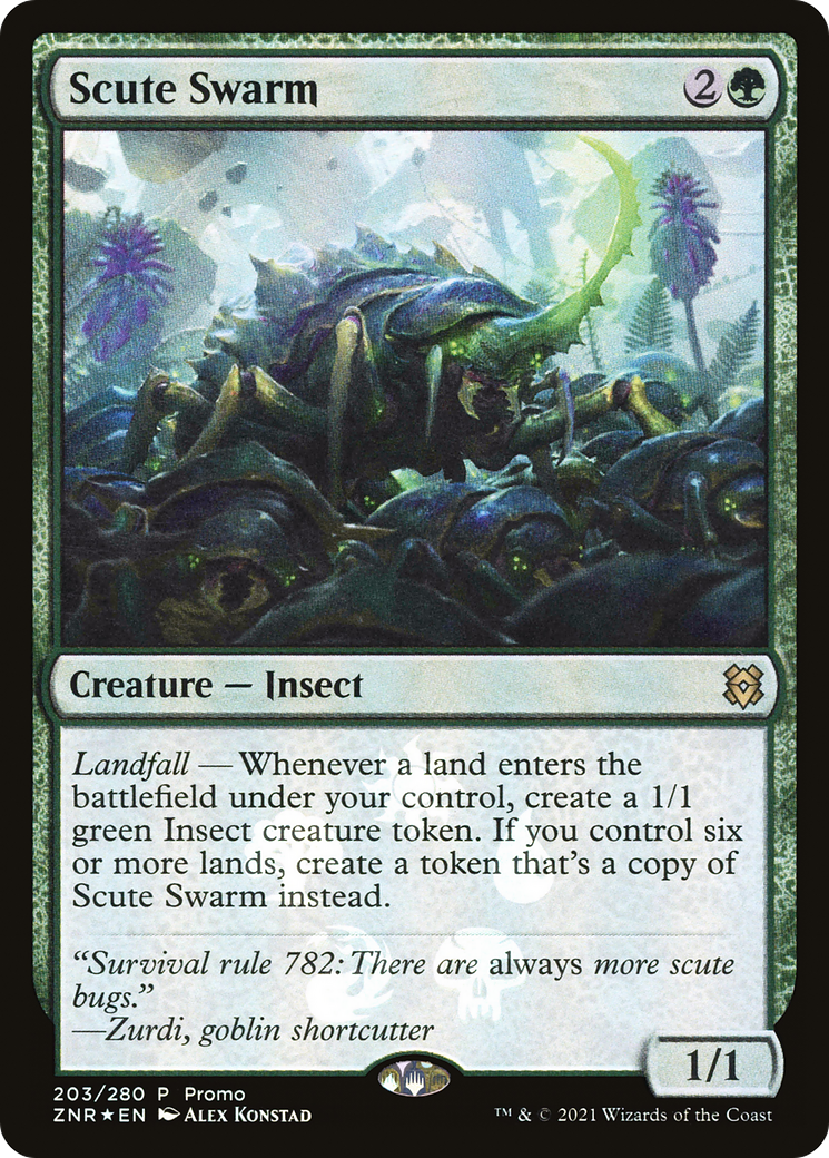 Scute Swarm (MEDIA-203★) - Zendikar Rising Promos Foil