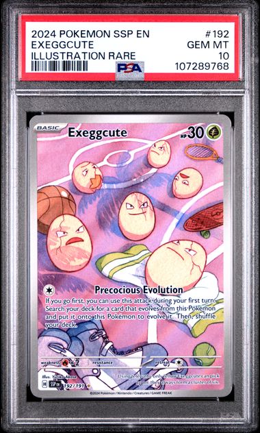 Exeggcute Surging Sparks 192/191 PSA 10