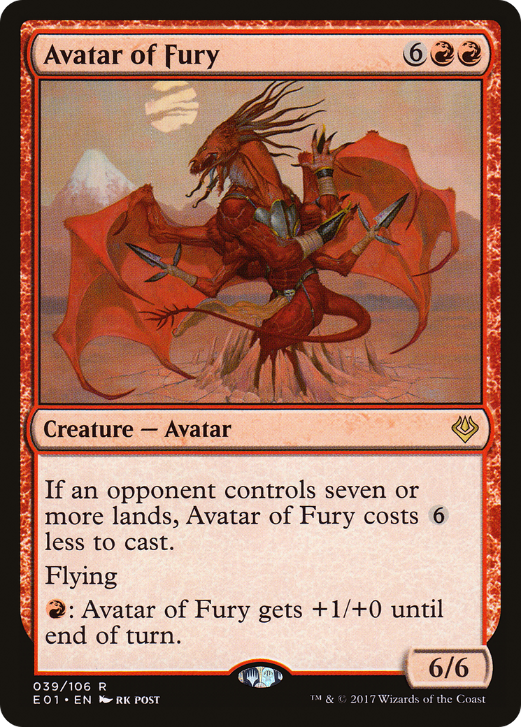 Avatar of Fury (AC2-039) - Archenemy: Nicol Bolas
