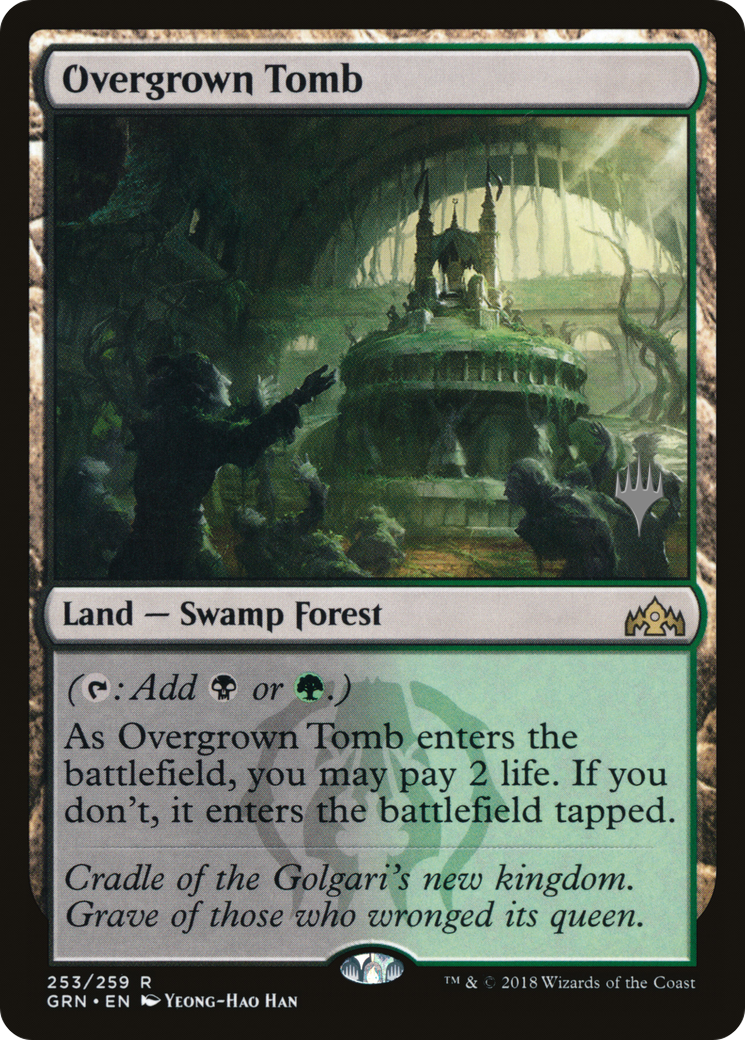 Overgrown Tomb (PPELD-253P) - Guilds of Ravnica Promos