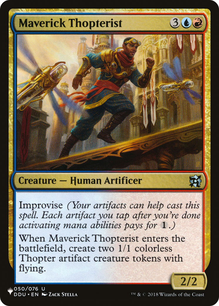 Maverick Thopterist (LIST-DDU-50) - The List