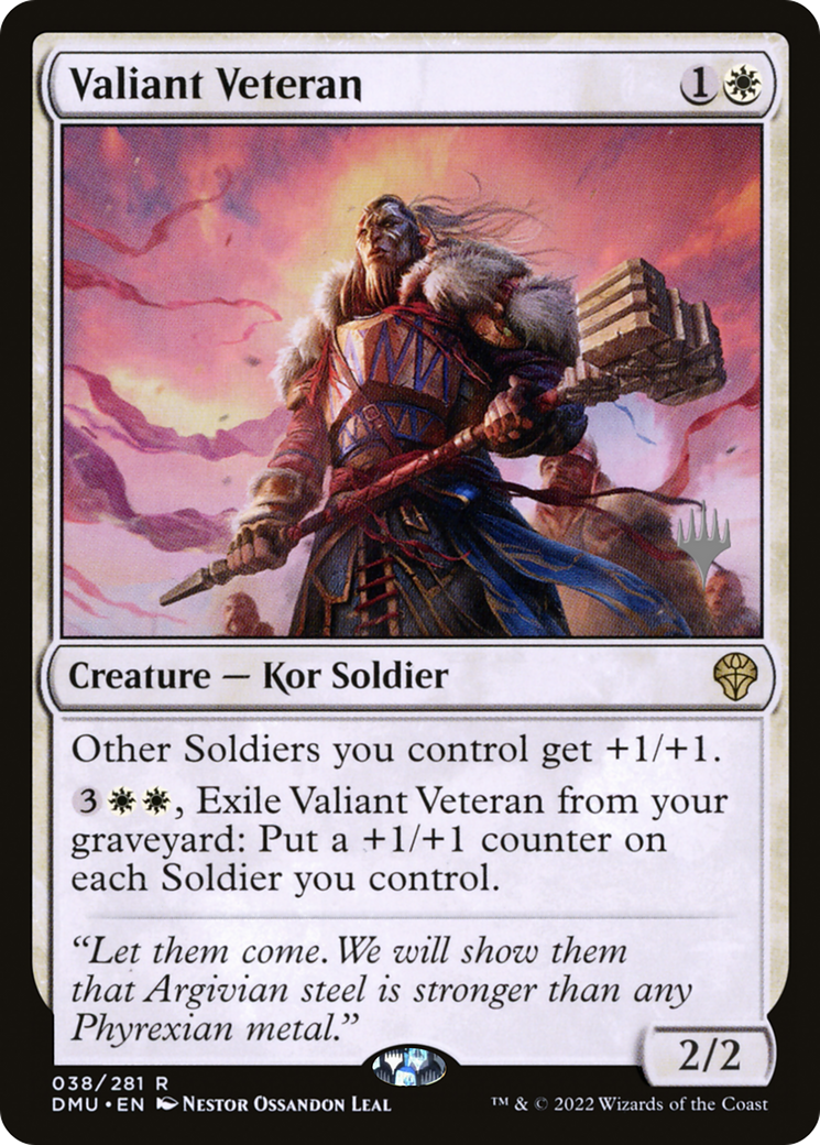 Valiant Veteran (PPDMU-38P) - Dominaria United Promos