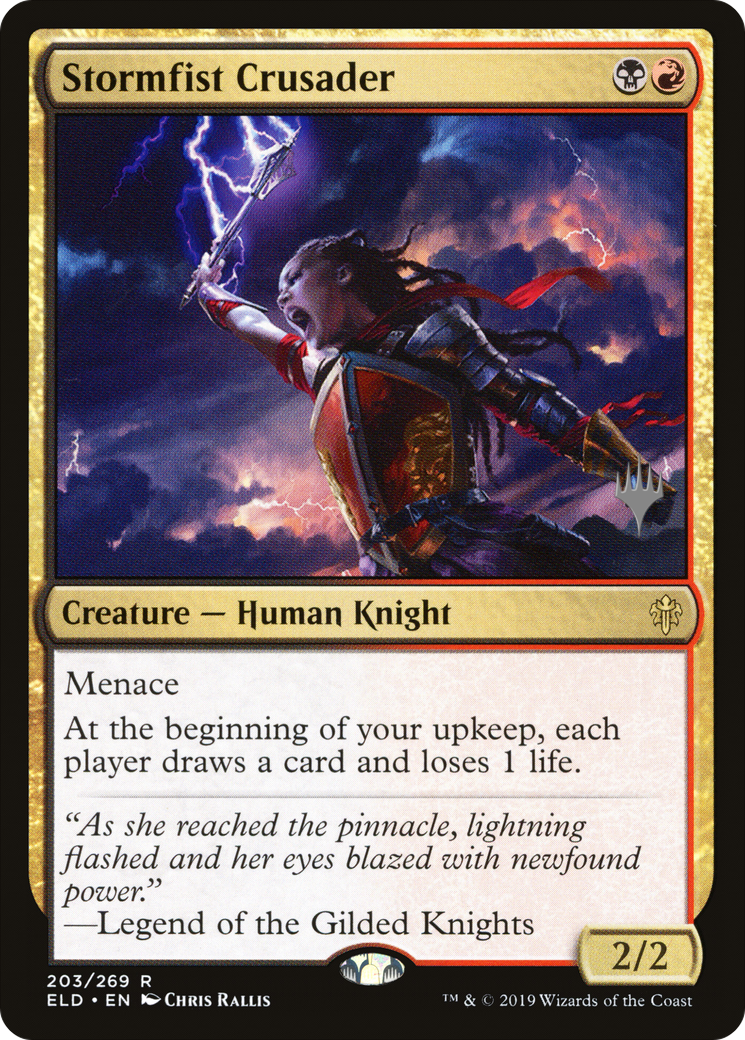 Stormfist Crusader (PPELD-203P) - Throne of Eldraine Promos