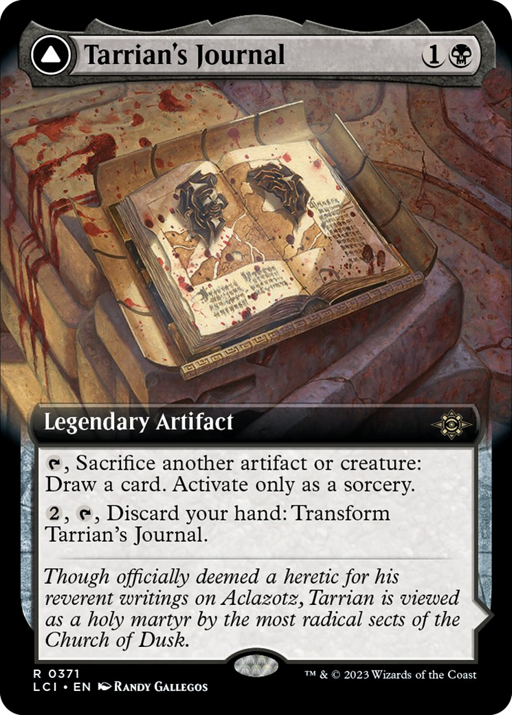 Tarrian's Journal // The Tomb of Aclazotz (LCI-371) - The Lost Caverns of Ixalan: (Extended Art) Foil