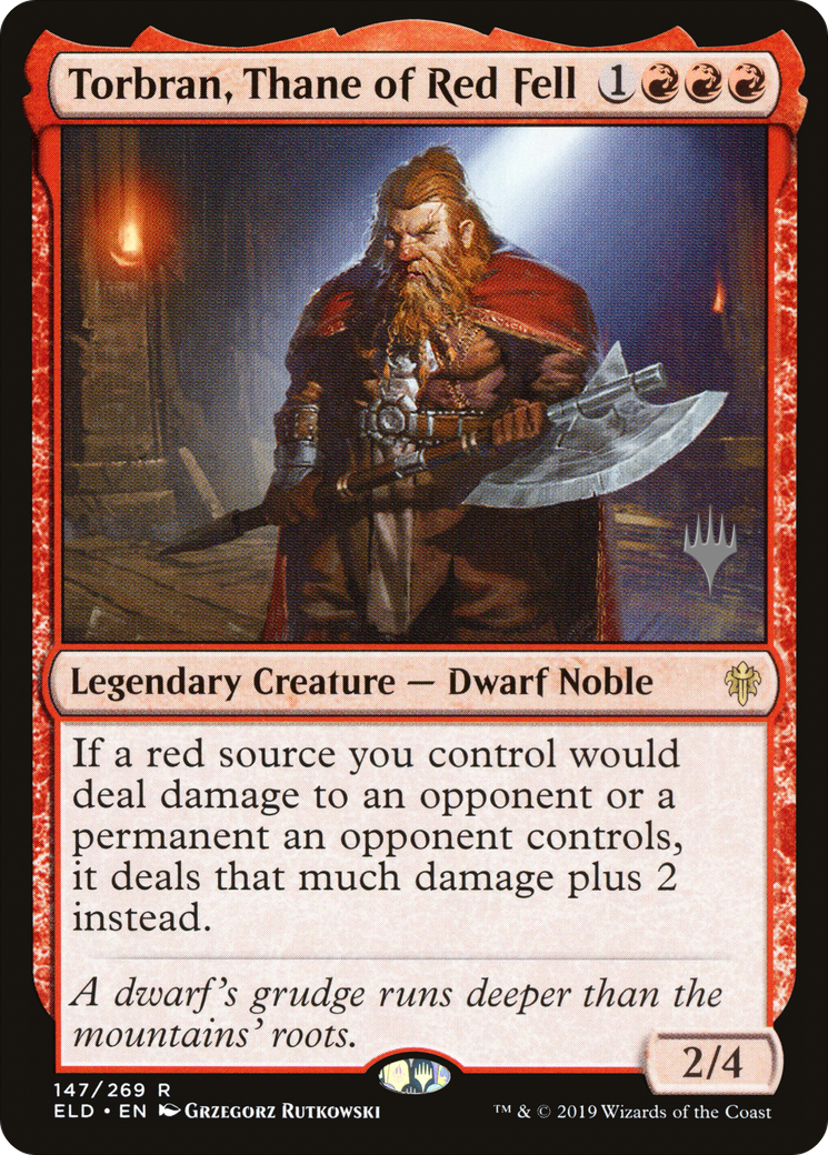 Torbran, Thane of Red Fell (PPELD-147P) - Throne of Eldraine Promos