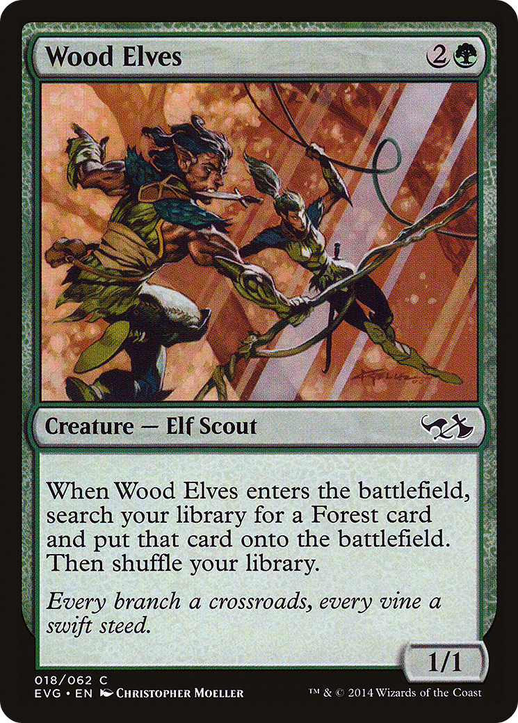 Wood Elves (DD3-018) - Duel Decks Anthology: Elves vs. Goblins