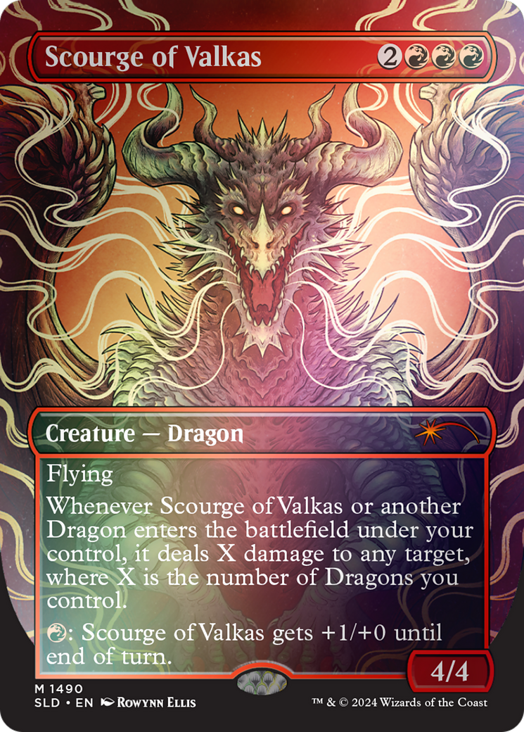 Scourge of Valkas (SLD-1490★) - Secret Lair Drop (Borderless) Foil