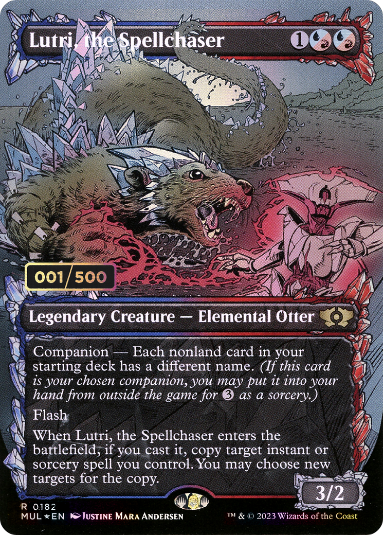 Lutri, the Spellchaser (MUL-182) - Multiverse Legends: (Showcase) (Borderless) Foil