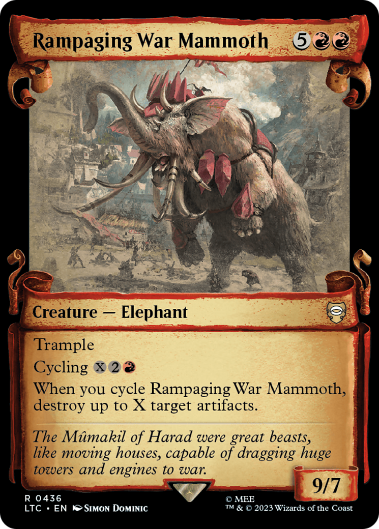 Rampaging War Mammoth (LTC-436) - Tales of Middle-earth Commander: (Showcase)